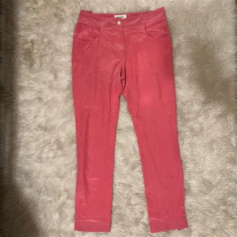 chanel broek|chanel pink pants.